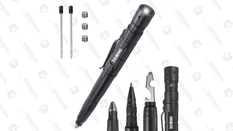 Tactical Pen + Glass Breaker + Multi Tool - 2 Ink Cartridges + 3 Batteries | $10 | Amazon | Use code T35CVTMD